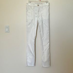 Joes Jeans white microflare